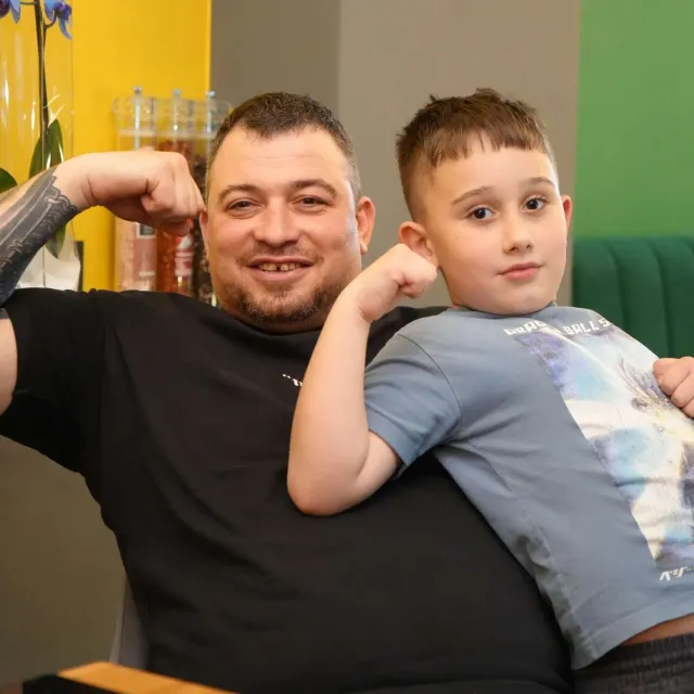 Баща и син (до 13 г.)